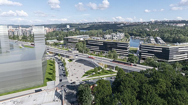 Budoucí podoba Libeňského mostu a jeho okolí.