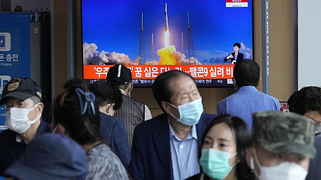 Jižní Korea vypustila z mysu Canaveral svou první sondu mířící k Měsíci. (4. srpna 2022)