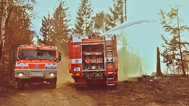 V neděli 24. července vypukl v oblasti Českého Švýcarska požár, který se rozšířil a zasáhl také obydlenou oblast. Na místo nastoupily hasičské záchranné složky profesionálních i dobrovolných hasičů. Většina z nich využívá vozidla Tatra, která pomáhají i v těžko dostupných lokalitách.