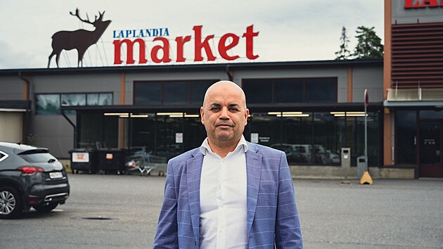 Vkonn editel finskho supermarketu Laplandia Market Mohamad Darwich (28. ervence 2022)