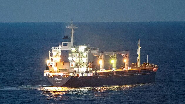 Nákladní loď Razoni převážející ukrajinskou kukuřici (2. srpna 2022)