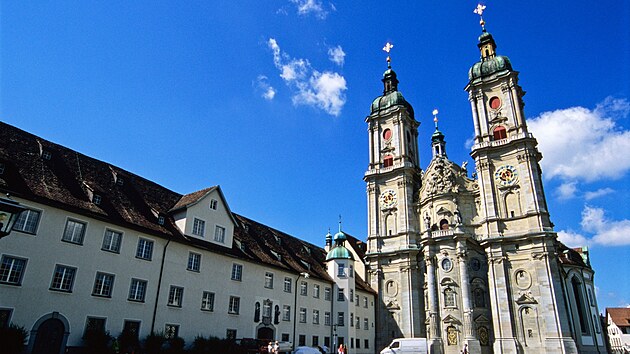 Komplex benediktinskho opatstv v mst St. Gallen.