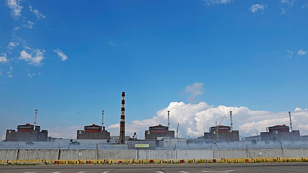 Komplex Záporožské jaderné elektrárny. (4. srpna 2022)