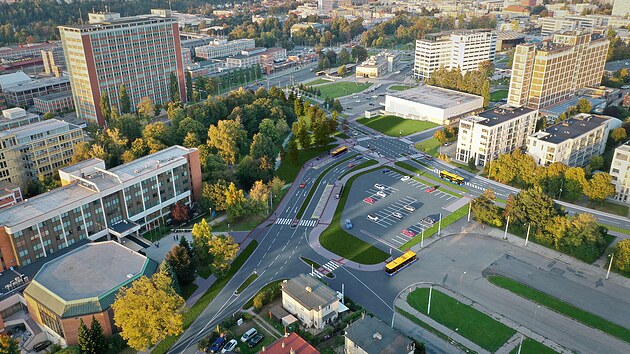 Plnovan podoba kiovatky ulic Beznick a Mostn (ervenec 2022)
