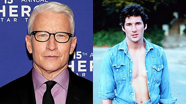 Anderson Cooper (2021) a Richard Gere (1978)