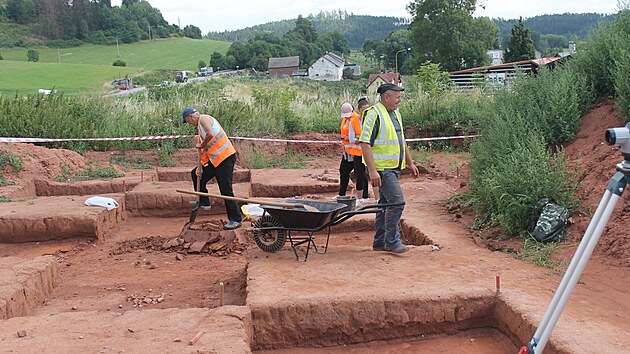 Archeologick vzkum na budoucm obchvatu Nov Paky se bl ke konci. (2. 8. 2022)