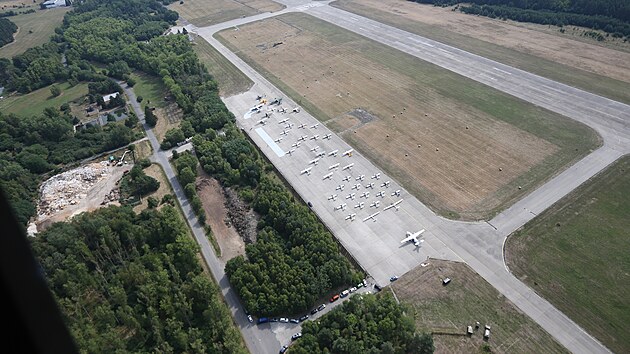 Letit v Lnch u Plzn, kde by podle nkterch vah mohla vzniknout tovrna na baterie do elektromobil. (5. srpna 2022)