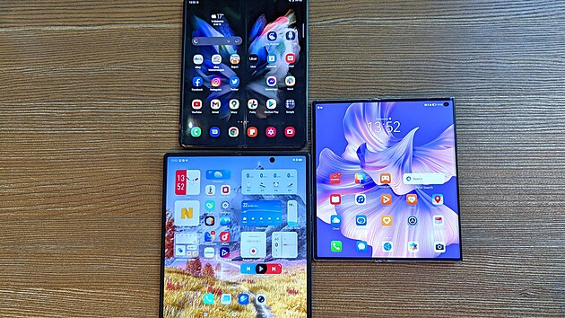 Huawei Mate Xs 2, Samsung Galaxy Z Fold 3 a Vivo X Fold