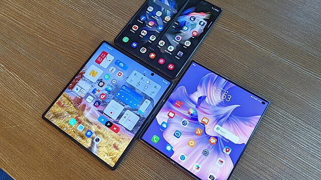 Huawei Mate Xs 2, Samsung Galaxy Z Fold 3 a Vivo X Fold