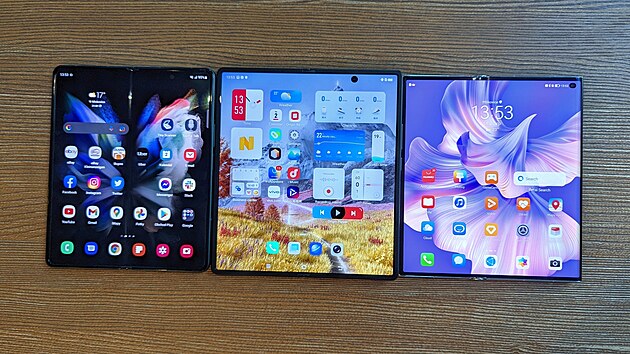 Huawei Mate Xs 2, Samsung Galaxy Z Fold 3 a Vivo X Fold