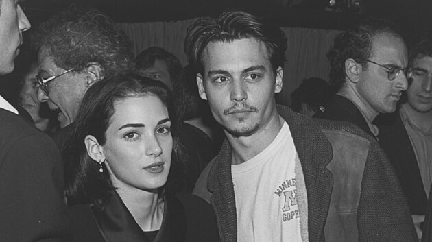 Winona Ryderová a Johnny Depp (Los Angeles, 1. února 1991)