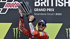 Italský jezdec Francesco Bagnaia vyhrál Velkou cenu Británie MotoGP.
