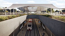 Architektonický návrh terminálu Dlouhá Míle od spole�nosti Pavlí�ek Hulín...