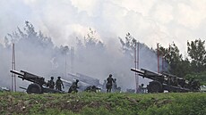 Tchajwanská armáda poádá obranné cviení. (9. srpna 2022)