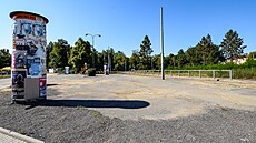 Místo, kde vznikne vstupní brána do Borského parku v Plzni.