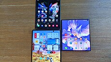 Huawei Mate Xs 2, Samsung Galaxy Z Fold 3 a Vivo X Fold