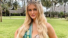 1. vicemiss eské republiky 2021 Sarah Horáková jako vítzka Miss Jungle...