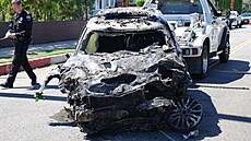 Auto hereky Anne Heche po nehod (Los Angeles, 5. srpna 2022)