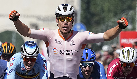 Nizozemský cyklista Fabio Jakobsen se stal mistrem Evropy v silniním závod s...