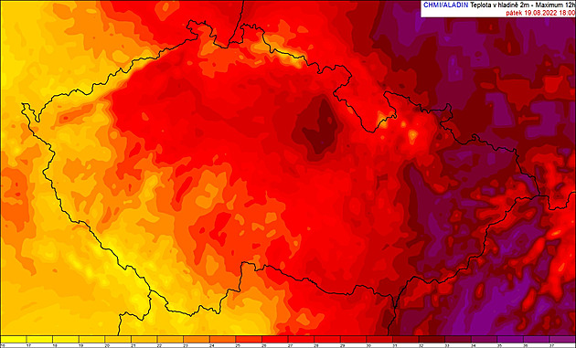 Blíží se nové bouřky s lijáky. Studený západ a horký východ dělilo 20 °C