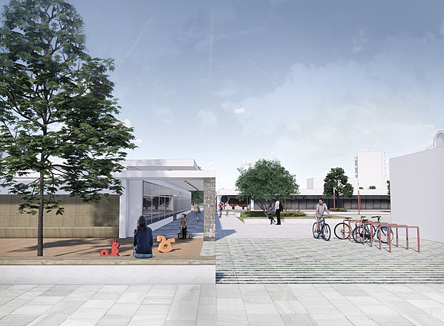 Vizualizace nové podoby lokálního centra Juvel v Českých Budějovicích. Stavební práce by měli začít na konci roku 2023.
