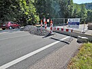 Práce na rekonstrukci most u Kfel se vli problémm dodavatele zastavily.