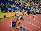 Tereza Petrilková ped závodem na 4x400 metr na atletickém ME v Mnichov.