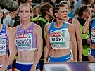 Kristiina Mäki na startu finále na 1500 metr na atletickém ME v Mnichov.