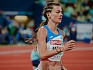 Kristiina Mäki bhem finálového závodu na 1500 metr na atletickém ME v...