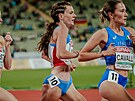 Kristiina Mäki bojuje ve finálovém závod na 1500 metr na atletickém ME v...