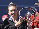 Rumunská tenistka Simona Halepová vyhrála potetí v kariée turnaj v Torontu.