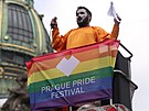 Prvod hrdosti sexuálních menin Prague Pride vyrazil po 13:00 z Václavského...