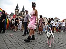 Prvod hrdosti sexuálních menin Prague Pride vyrazil po 13:00 z Václavského...