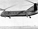První prototyp Jak-24 s ocasními plochami do V