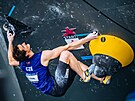 eský lezec Adam Ondra na mistrovství Evropy v Mnichov soutí v disciplín...