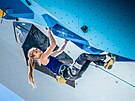 eská lezkyn Elika Adamovská na mistrovství Evropy v Mnichov soutí v...