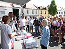 Andrej Babi zahájil svou návtvu v Karlovarském kraji. (12. srpna 2022)