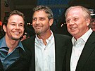 Herci Mark Wahlberg a George Clooney, hlavní role snímku Dokonalá boue, pózují...