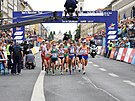 Momentka z maratonu na mistrovství Evropy v Mnichov.