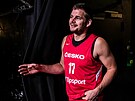 Jaromír Bohaík ped tréninkem eských basketbalist v Hamburku
