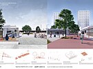 Vizualizace nové podoby lokálního centra Juvel v eských Budjovicích. Stavební...