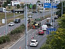 Opravy na k�i�ovatce ulic U Prazdroje a Jate�n� v Plzni komplikovaly dopravu....