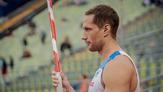 Vítězslav Veselý během oštěpařské kvalifikace na atletickém ME v Mnichově.