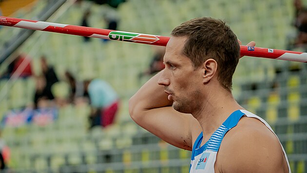 Oštěpař Vítězslav Veselý během kvalifikace na atletickém ME v Mnichově.