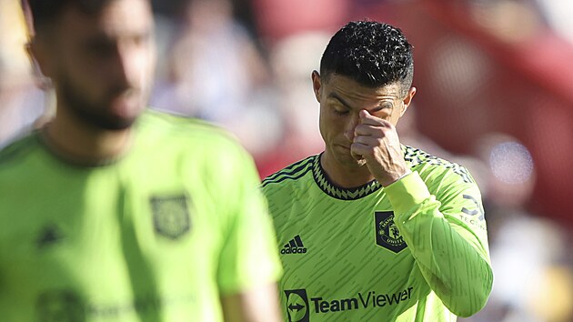 Cristiano Ronaldo, hvězda Manchesteru United, během nepovedeného utkání na... | na serveru Lidovky.cz | aktuální zprávy