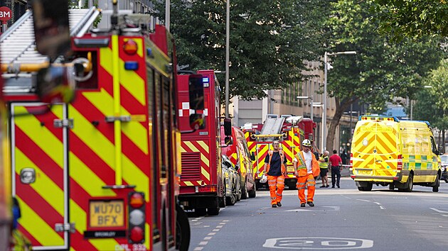 V centru Londýna vypukly dva samostatné požáry. (17. srpna 2022)