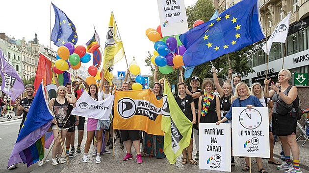 Mlad Pirtstvo na Prague Pride (13. srpna 2022)