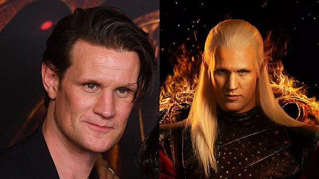 Matt Smith hraje v serilu Rod Draka prince Daemona Targaryena.