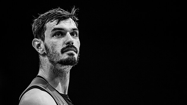 Viktor Plpn na trninku eskch basketbalist v Hamburku.