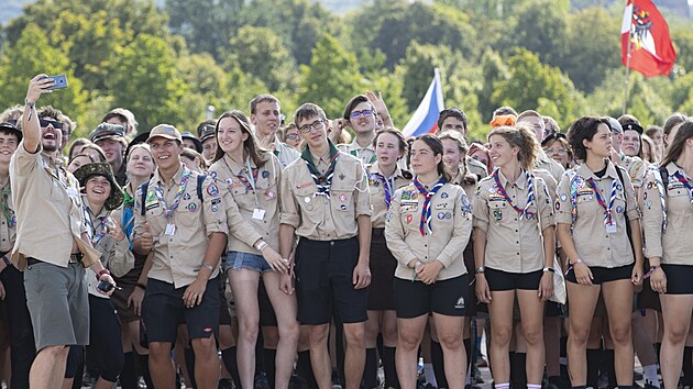 Prvod skaut v rmci mezinrodn skautsk akce Central European Jamboree v Praze (11. srpna 2022)